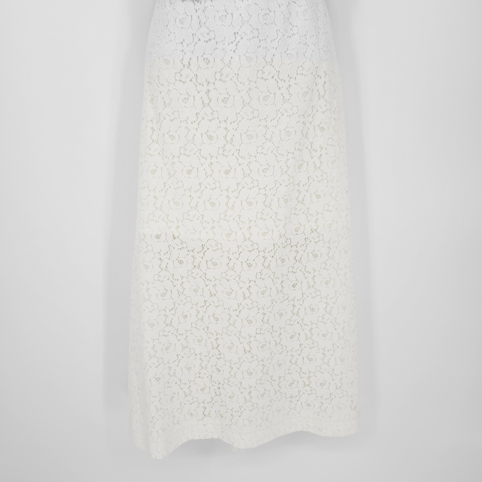 Old Navy Womens Feminine Dainty Festival Romantic Midi Skirt Xl Ivory Lace Nwt